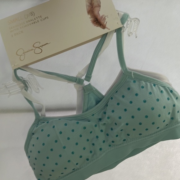 Jessica Simpson Small 7 / 8 seamless bralette with removable cups 2 pack - Picture 8 of 8